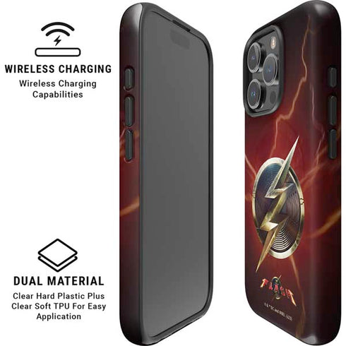 DC Comics The Flash Movie: Logo Poster iPhone 16 Pro Magsafe Impact Case